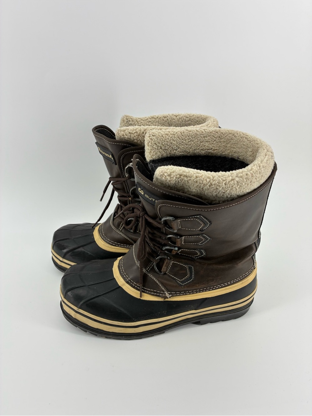 Insulated Brown Waterproof Outbound Boots Winter Outdoor